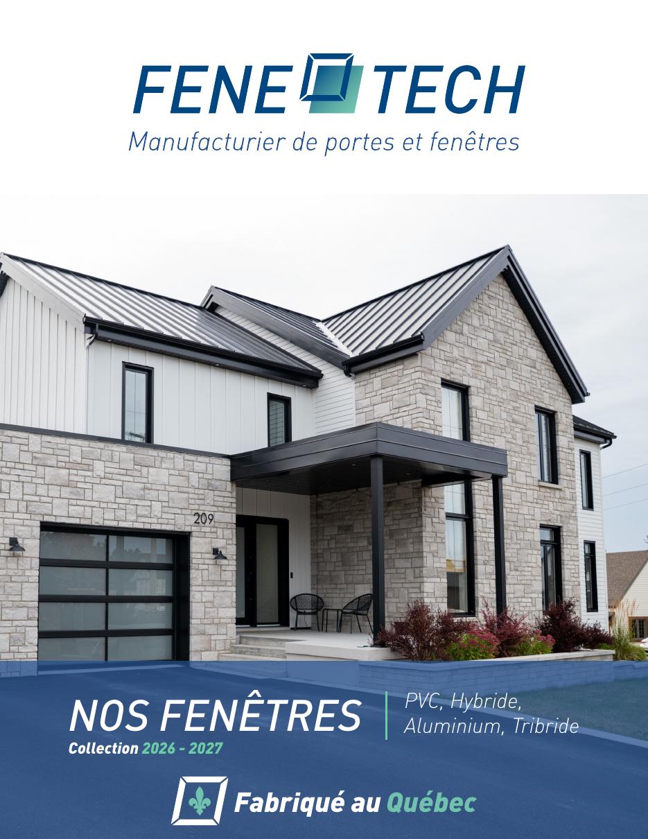 Couverture du catalogue de fenêtres Fene-Tech 2026-2027