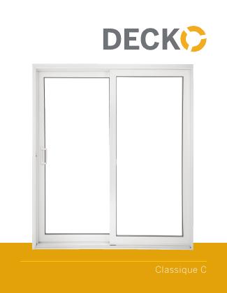 Couverture du catalogue de porte-patio PVC Classique C